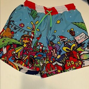 SLUNKS Men’s Shorts Size Small 5” Christmas graphics.